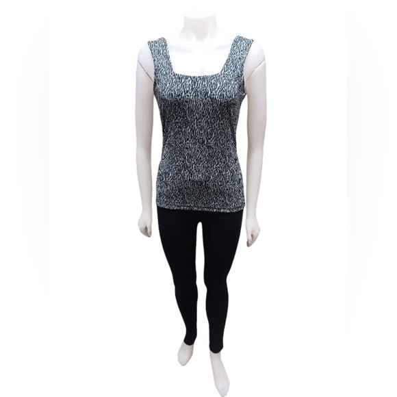 Varley Aletta EUC Vest Tank Animal Print Grey/Black Size Large - Picture 4 of 10